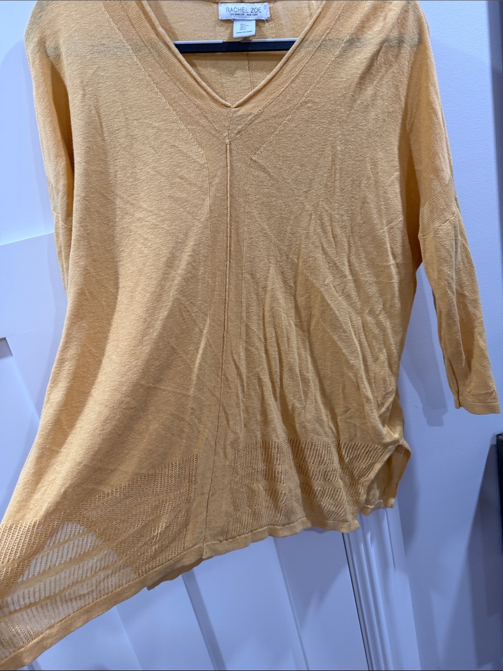 Rachel Zoe Lightweight V-Neck Tunic in Mustard Yellow